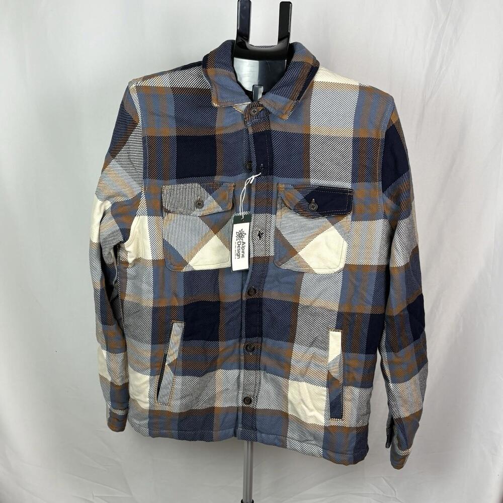 Alpine Design Mens Quilt Line Jacket Pld Size S Free Shipping  New (Item 156)
